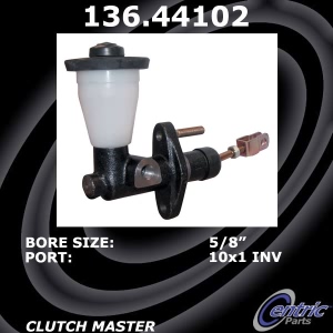 Centric Premium Clutch Master Cylinder for Toyota Celica - 136.44102