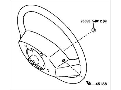 Toyota 45100-07040-E0 Wheel Assembly, Steering
