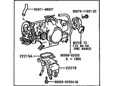 Toyota 22210-0A021 Throttle Body Assembly