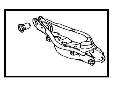 Toyota 48730-0R030 Rear Suspension Control Arm Assembly, No.2 Right
