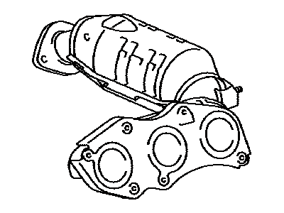 Toyota 17140-0P070 Right Exhaust Manifold Sub-Assembly