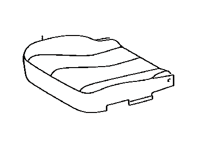 Toyota 71071-0T031-A0 Front Seat Cushion Cover, Right(For Separate Type)