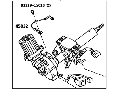 Toyota 45250-0T050 Column Assembly, Electrical
