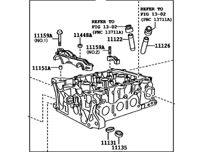 Toyota 11101-49465 Head Sub-Assembly, Cylinder