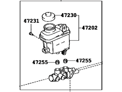 Toyota 47201-0C070 Brake Master Cylinder Sub-Assembly