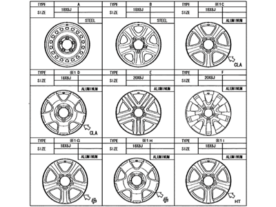 Toyota 42611-0C050 Wheel, Disc