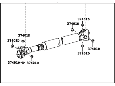Toyota 37140-0C071 Front Propelle Shaft Assembly
