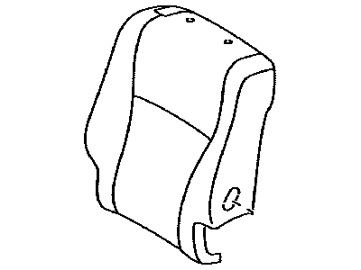 Toyota 71077-48480-B0 Rear Seat Back Cover, Right (For Separate Type)
