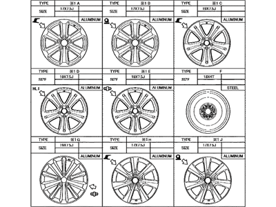 Toyota 42611-48550 Wheel, Disc