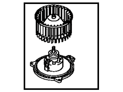 Toyota 87103-22030 Motor Sub-Assy, Heater Blower, W/Fan