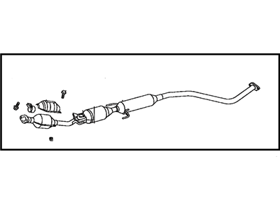 Toyota 17410-21260 Front Exhaust Pipe Assembly