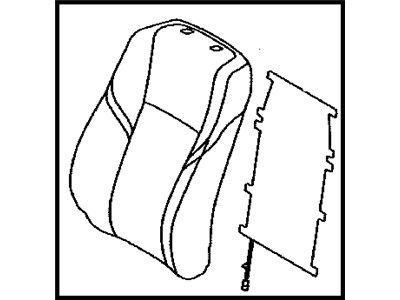 Toyota 71074-07330-C1 Front Seat Back Cover, Left(For Separate Type)