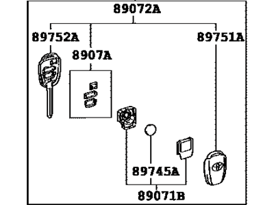 Toyota 89070-0R130 Transmitter Assembly, Do