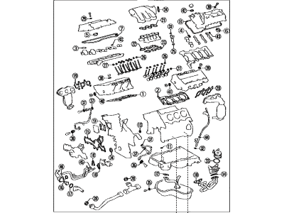 Toyota 04112-0V021 Gasket Kit, Engine Valve Grind