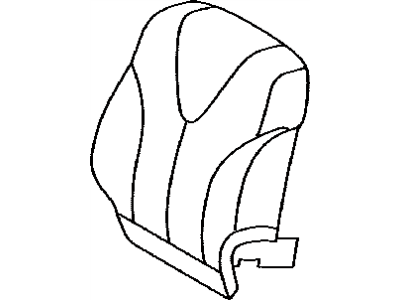 Toyota 71074-33K61-E0 Front Seat Back Cover, Left(For Separate Type)