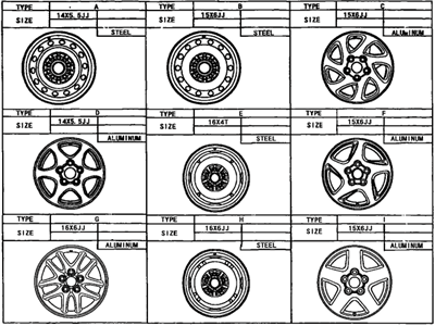 Toyota 42611-33060-01 Wheel, Disc