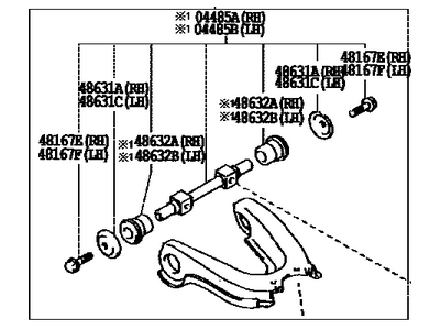Toyota 48066-34030 Upper Control Arm