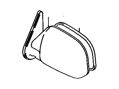 Toyota 87917-34020 Outer Rear View Mirror, Right