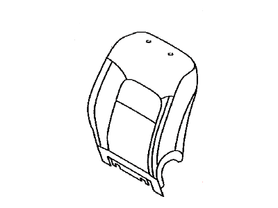 Toyota 71074-60L50-A2 Front Seat Back Cover, Left(For Separate Type)