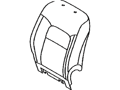 Toyota 71073-60L40-A2 Front Seat Back Cover, Right(For Separate Type)