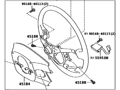 Toyota 45100-60780-C0 Wheel Assembly, Steering
