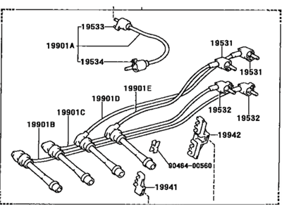 Toyota 90919-21489 Cable Set