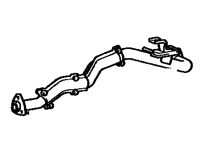 Toyota 17420-61032 Center Exhaust Pipe Assembly
