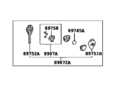 Toyota 89070-52G70 Transmitter Assembly, Do