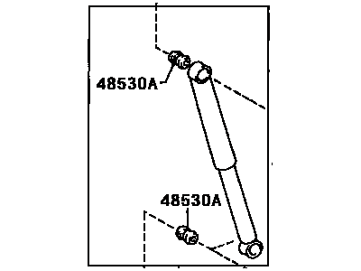 Toyota 48531-0W040 Shock Absorber Assembly Rear Left