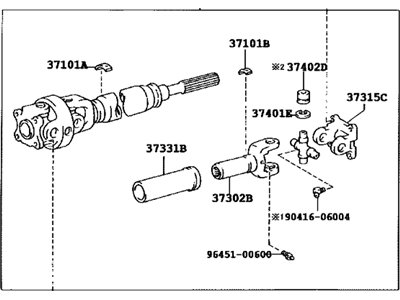 Toyota 37110-35780 Propelle Shaft Assembly