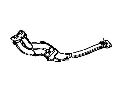 Toyota 17410-13200 Exhaust Pipe