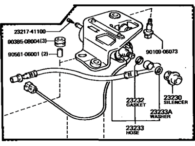 Toyota 23210-13020 Fuel Pump Assembly W/Motor & Bracket