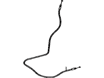 Toyota 72310-20010 Cable Assembly, Seat Back Control