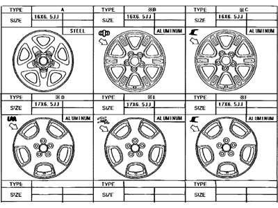 Toyota 42611-48080 Wheel, Disc