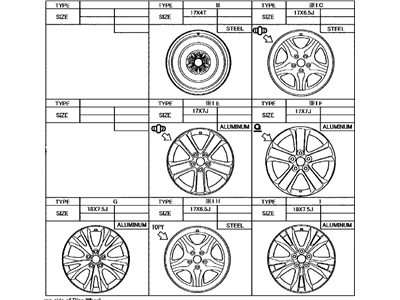 Toyota 42611-42510 Wheel, Disc