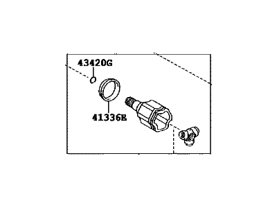 Toyota 43040-28040 Front Cv Joint Assembly