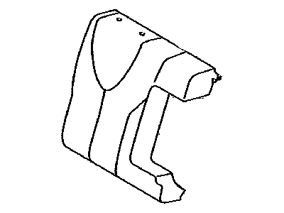 Toyota 71077-33C90-B0 Rear Seat Back Cover, Right (For Separate Type)
