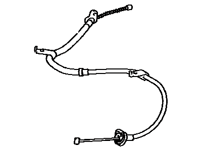 Toyota SU003-00548 Rear Cable
