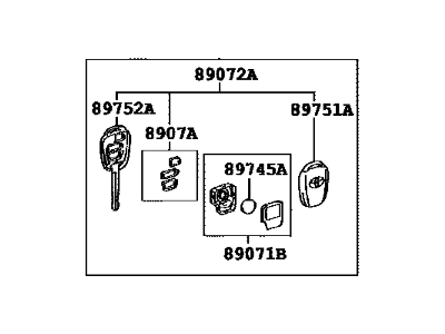 Toyota 89070-52F50 Transmitter