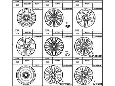 Toyota 42611-06D80 Wheel, Disc