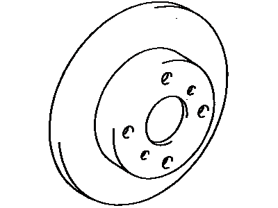 Toyota 43512-17010 Front Disc