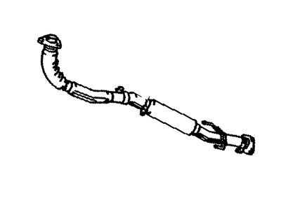 Toyota 17410-62020 Front Exhaust Pipe Assembly