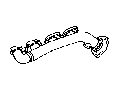 Toyota 17150-0P020 Left Exhaust Manifold Sub-Assembly