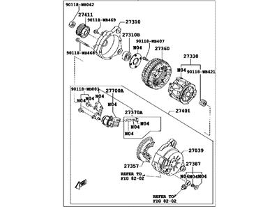 Toyota 27060-WB001 Alternator Assembly W/Regulator