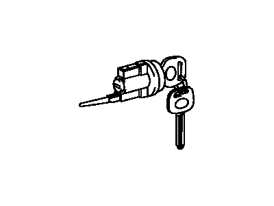 Toyota 69057-20490 Cylinder & Key Set, Ignition Switch Lock