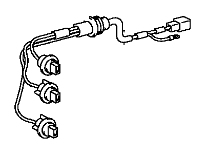 Toyota 81555-35170 Socket & Wire Sub-Assy, Rear Combination Lamp, RH