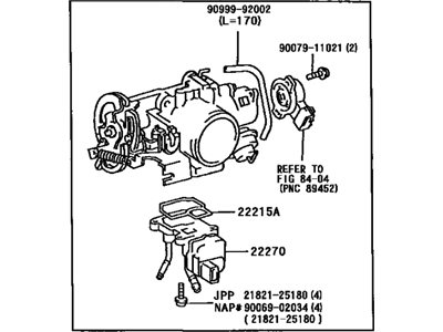 Toyota 22210-7A370 Throttle Body Assembly