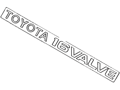 Toyota 11291-16040 Engine Name Plate