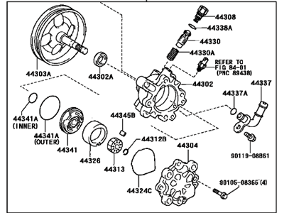 Toyota 44310-42070 Pump Assembly, VANE