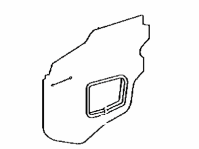 Toyota 67832-06060 Cover, Front Door Service Hole, LH